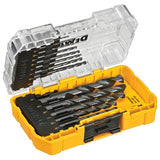 DEWALT DWA1184 14-Piece Black & Gold HSS Twist Drill Bit Set, 1/16–1/2 in