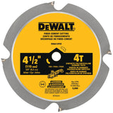 DEWALT ATOMIC 4-1/2 in. 4-Tooth Fiber Cement Cutting Circular Saw Blade