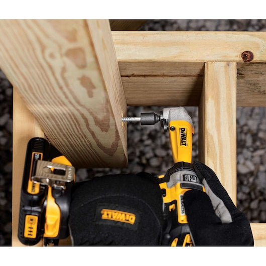 DEWALT IMPACT READY Right Angle Drill Attachment, 1/4 in. Hex, DWARA100