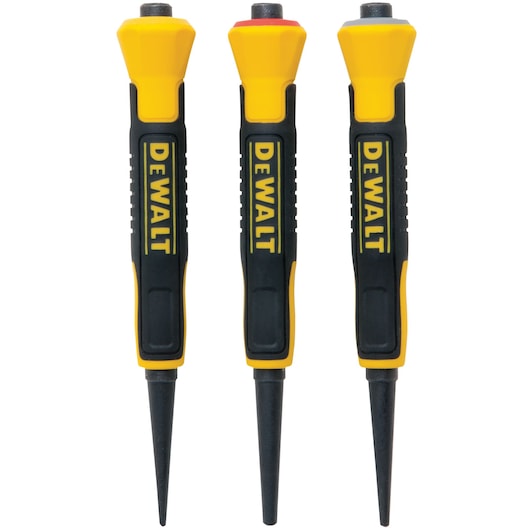DEWALT 1/32 in., 2/32 in., 3/32 in. Bi‑Material Nail Set (3‑Piece)