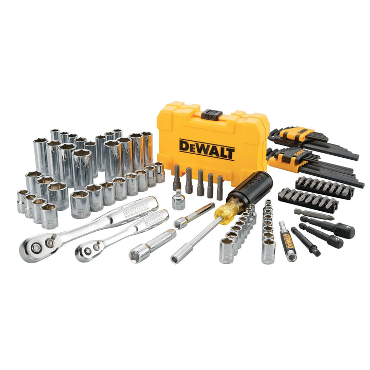DEWALT 1/4 in. & 3/8 in. Drive Polished Chrome Mechanics Tool Set, 108-Piece (DWMT73801)