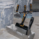 DEWALT 4 in. Carbon Steel Putty Knife with Soft Grip Handle