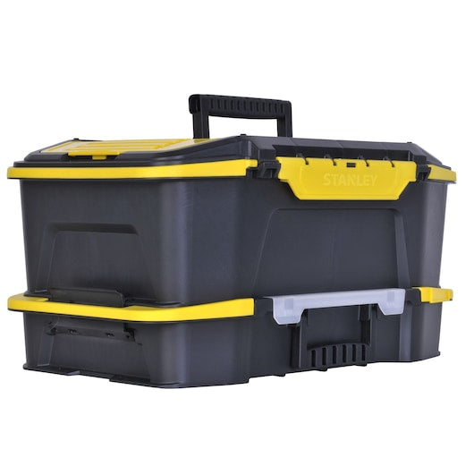 STANLEY Click 'N Connect 20 in. Deep 1-Touch Latch Tool Box with Lid Organizers