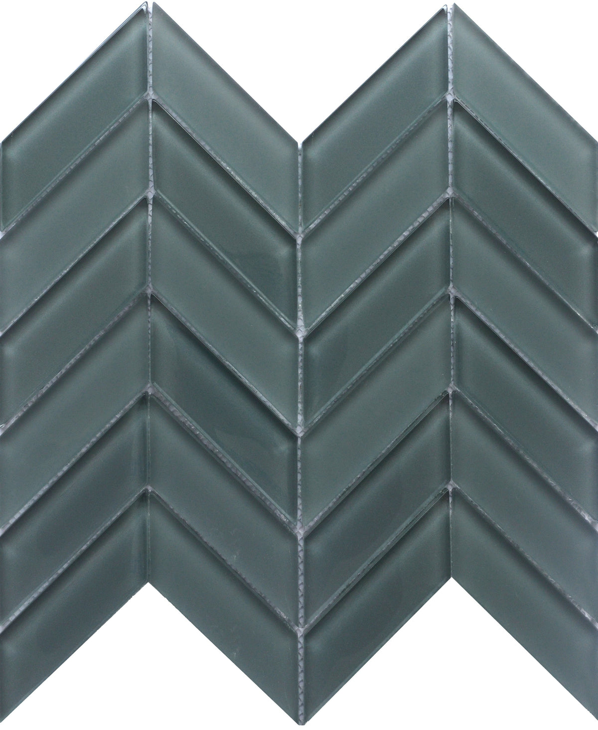 Emser Edge Chevron Glass Mosaic Tile, Cream – 10-Pack (10 in. x 12 in. sheets)