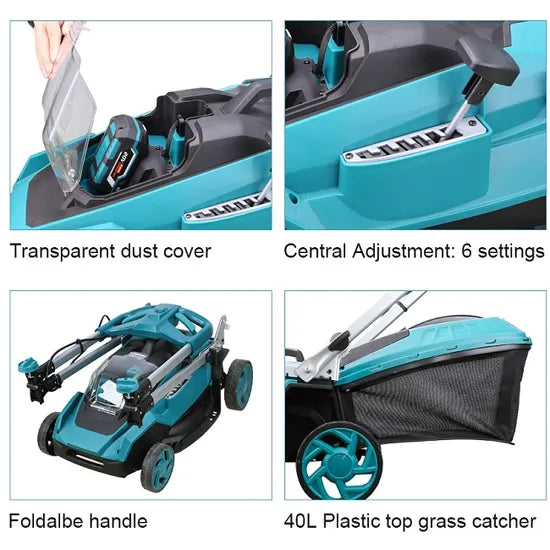 Electric Gardening Tools Factory Liangye 40V Battery Operated Hand Push Lawnmower