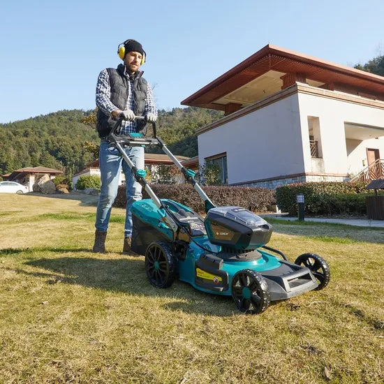 Electric Gardening Tools Liangye Hand Push Lawn Mower with 40V Rechargeable Battery