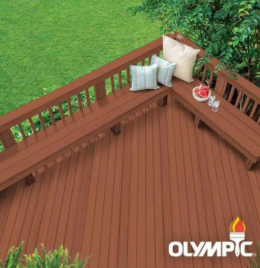 Elite 1 Gal. Jatoba Semi-Transparent Exterior Wood Stain and Sealant in One Low VOC - Super Arbor