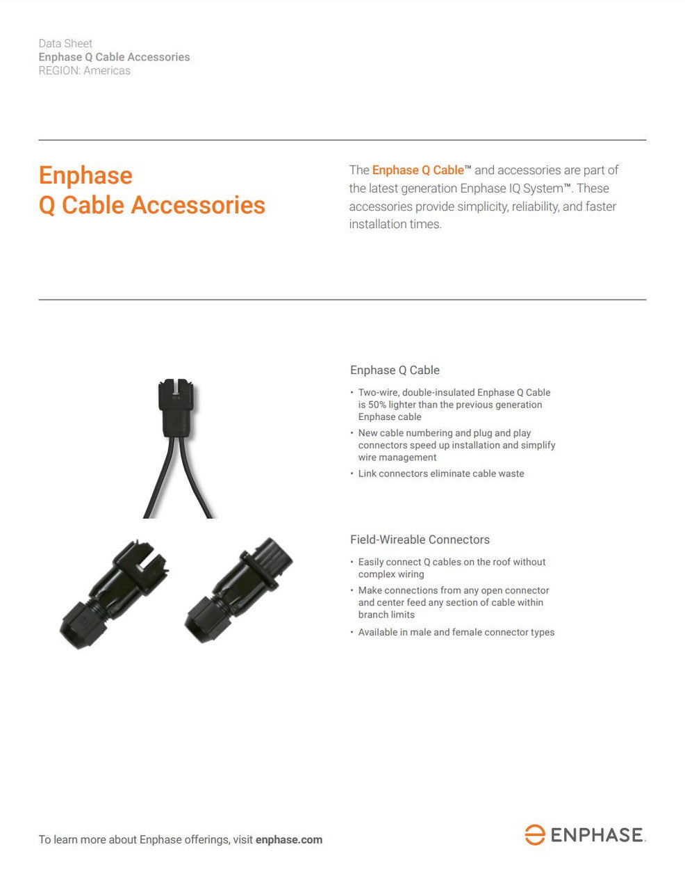 Enphase Q Cable Female Connector