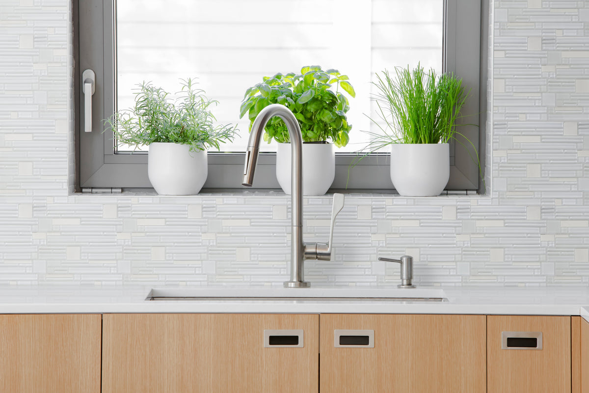 Emser Entity 15-Pack Zest Stone and Glass Border Tile (12-in x 12-in)