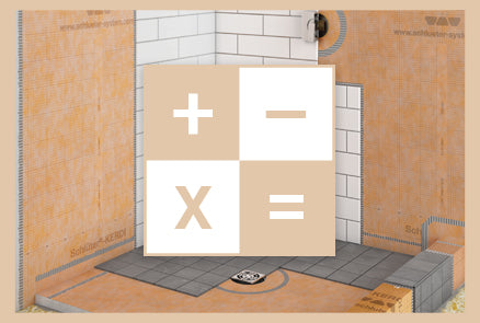 Schluter Systems KERDI-KERS-B Orange Waterproofing Corner Membrane for 135° Shower Benches/Curbs