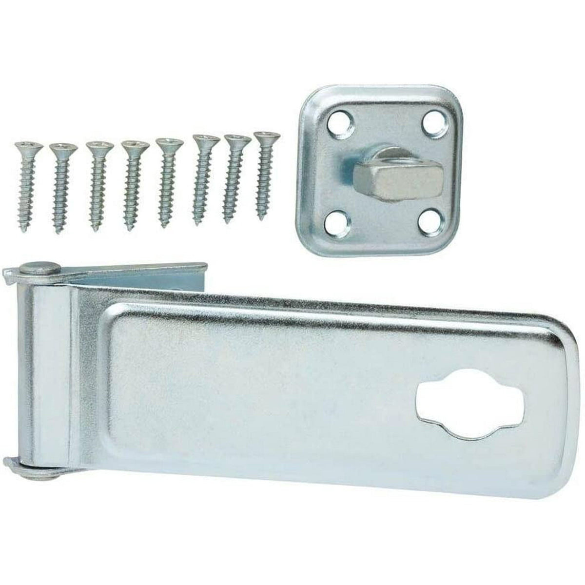 Everbilt 6 in. Zinc-Plated Latch Post Safety Hasp