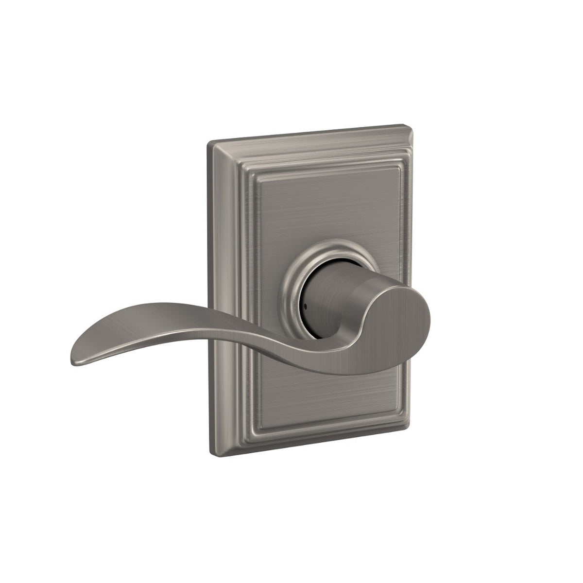 Schlage Accent Satin Nickel Passage Hall/Closet Door Lever with Addison Trim