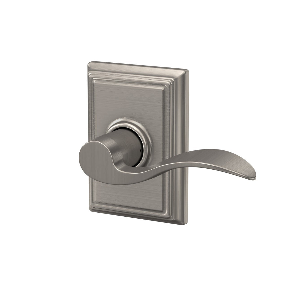 Schlage Accent Satin Nickel Passage Hall/Closet Door Lever with Addison Trim