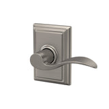Schlage Accent Satin Nickel Passage Hall/Closet Door Lever with Addison Trim