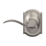 Schlage Accent Satin Nickel Passage Hall/Closet Door Lever with Camelot Trim