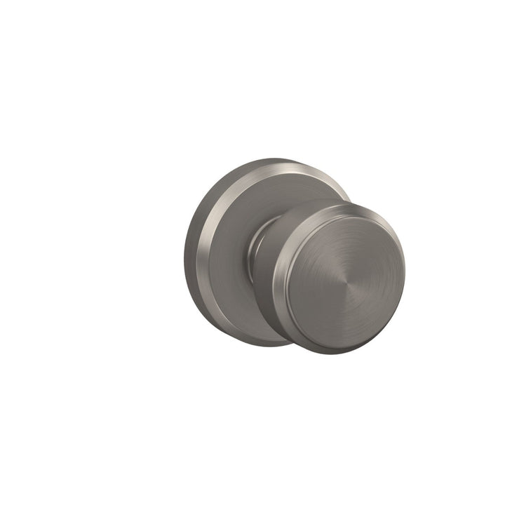 Schlage Bowery Matte Black Passage Hall/Closet Door Knob with Greyson Trim