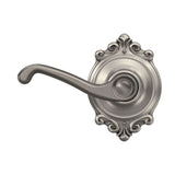 Schlage Flair Aged Bronze Passage Hall/Closet Door Lever with Brookshire Trim