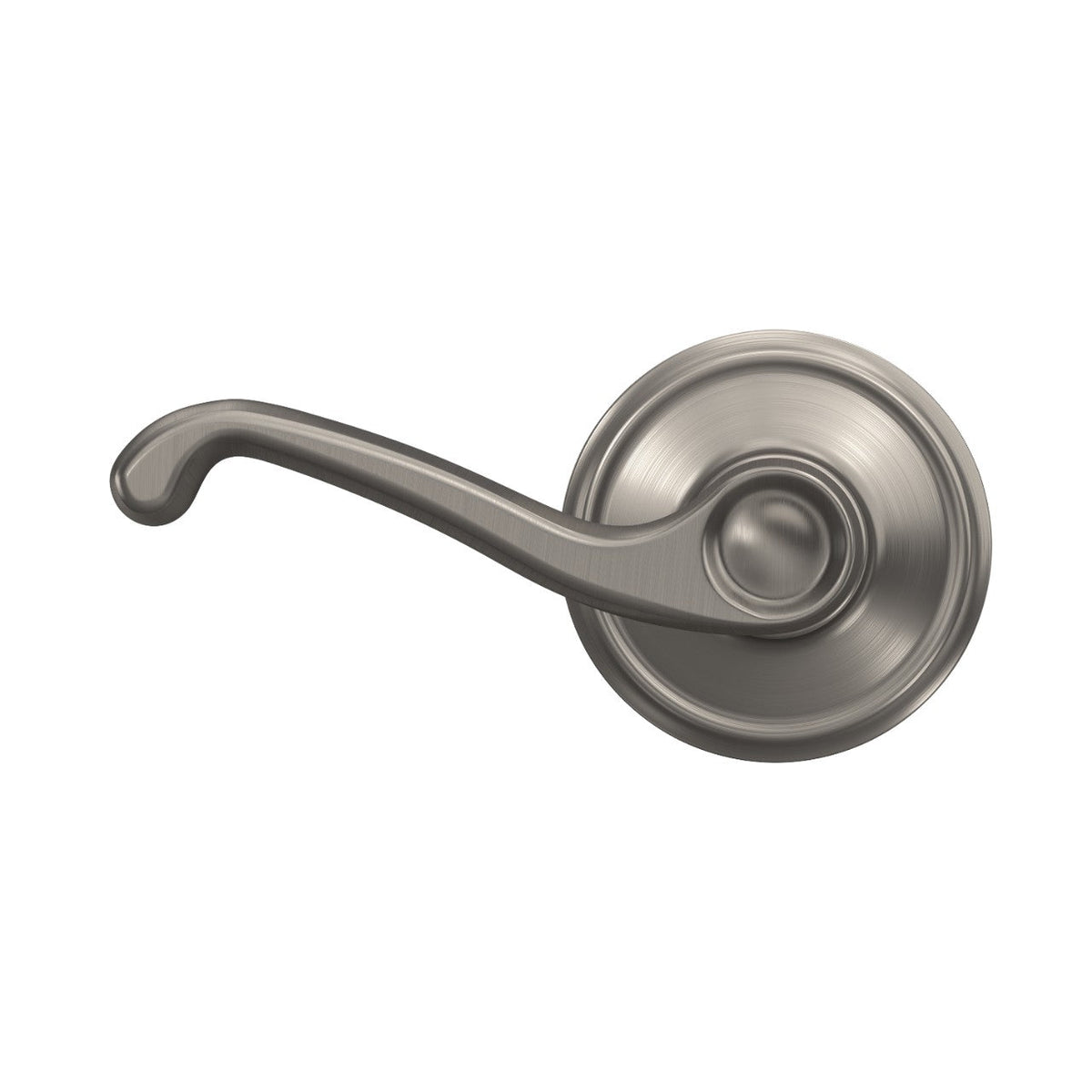 Schlage Flair Satin Nickel Passage Lockset, ANSI Grade 2, 1-3/4 in