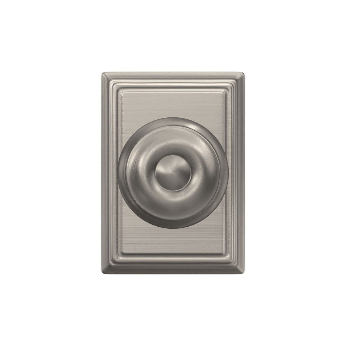 Schlage Georgian Satin Nickel Passage Hall/Closet Door Knob with Addison Trim