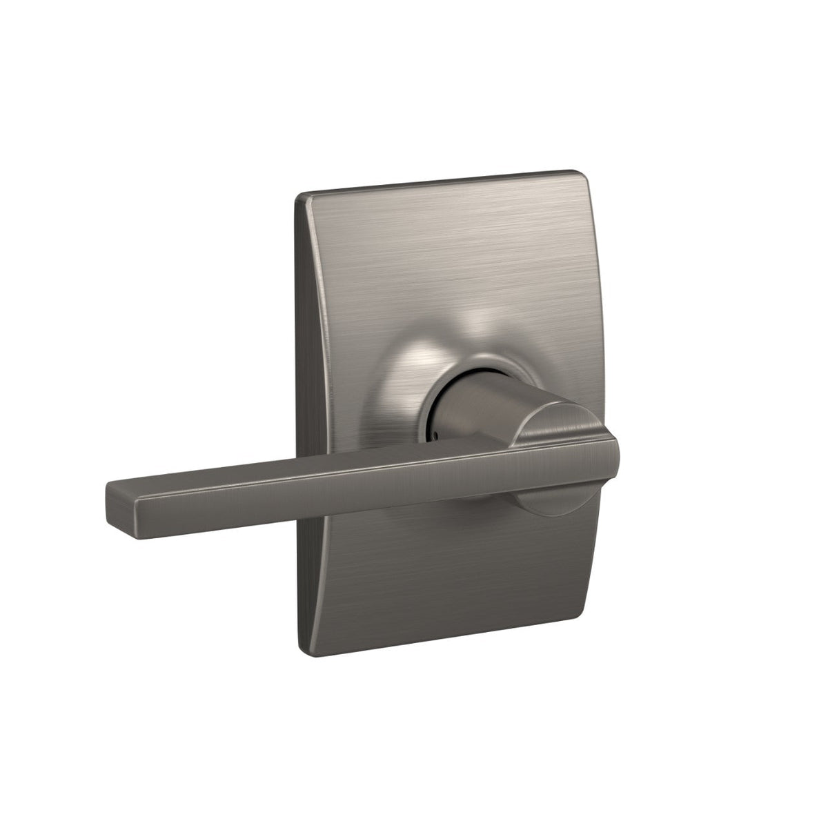 Schlage Latitude Satin Nickel Passage Hall/Closet Door Lever with Century Trim