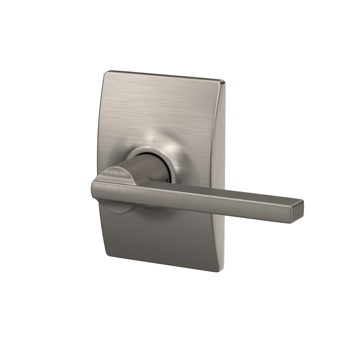 Schlage Latitude Matte Black Passage Hall/Closet Door Lever