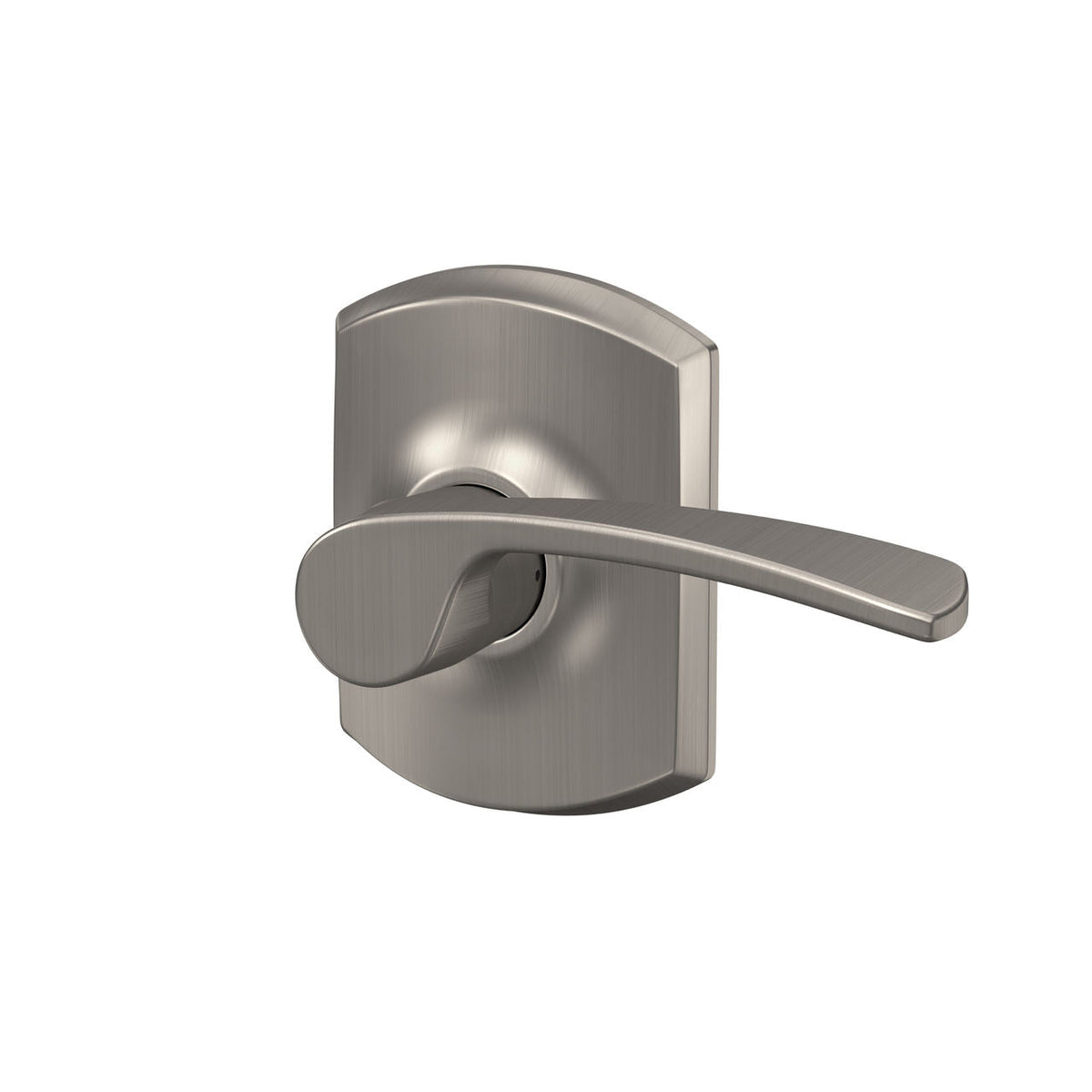 Schlage Merano Passage Hall/Closet Door Lever with Greenwich Trim, Matte Black