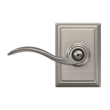 Schlage Accent Aged Bronze Privacy Door Lever with Addison Trim