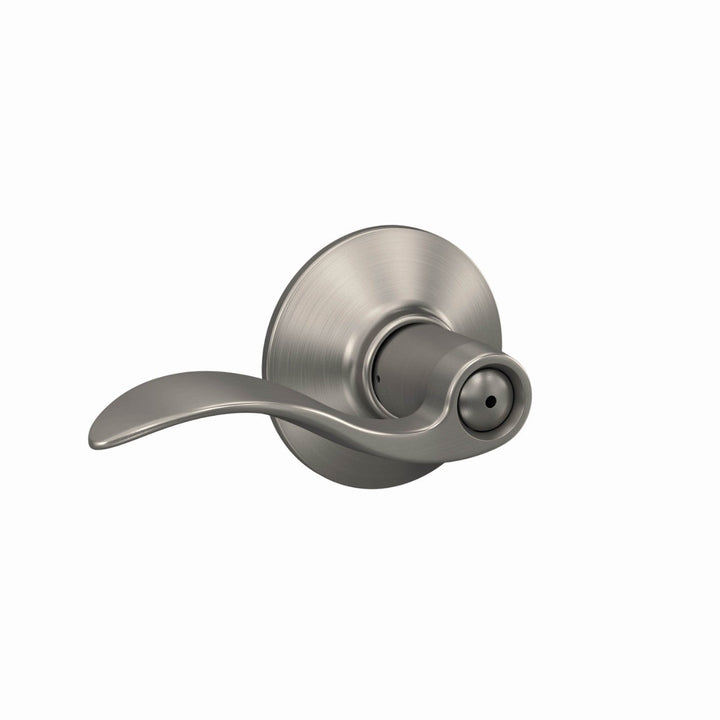 Schlage Accent Satin Nickel Privacy Bed/Bath Door Lever