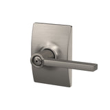 Schlage Latitude Aged Bronze Privacy Bed/Bath Door Lever with Century Trim