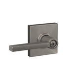 Schlage Latitude Satin Nickel Privacy Bed/Bath Door Lever with Collins Trim