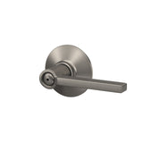 Schlage Latitude Matte Black Privacy Bed/Bath Door Lever