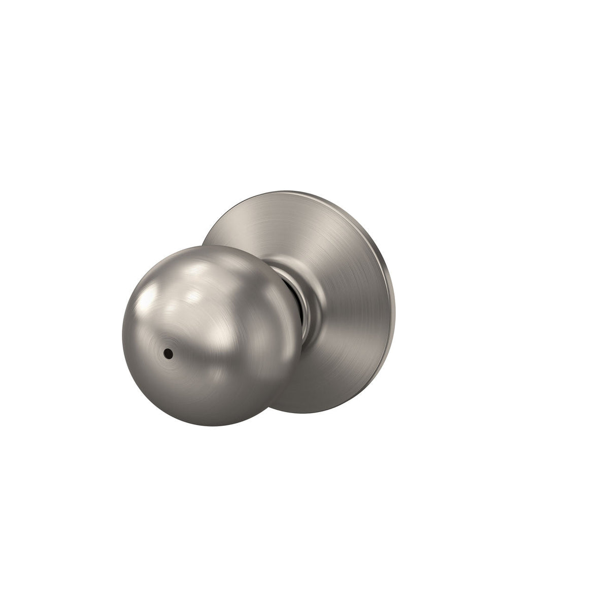 Schlage Orbit Privacy Bed/Bath Door Knob in Satin Chrome