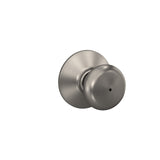Schlage Plymouth Bright Brass Bed & Bath Privacy Knob, Right or Left Handed