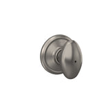 Siena Aged Bronze Privacy Bed/Bath Door Knob with Wakefield Trim