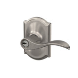 Schlage Accent Aged Bronze Keyed Entry Door Lever with Camelot Trim