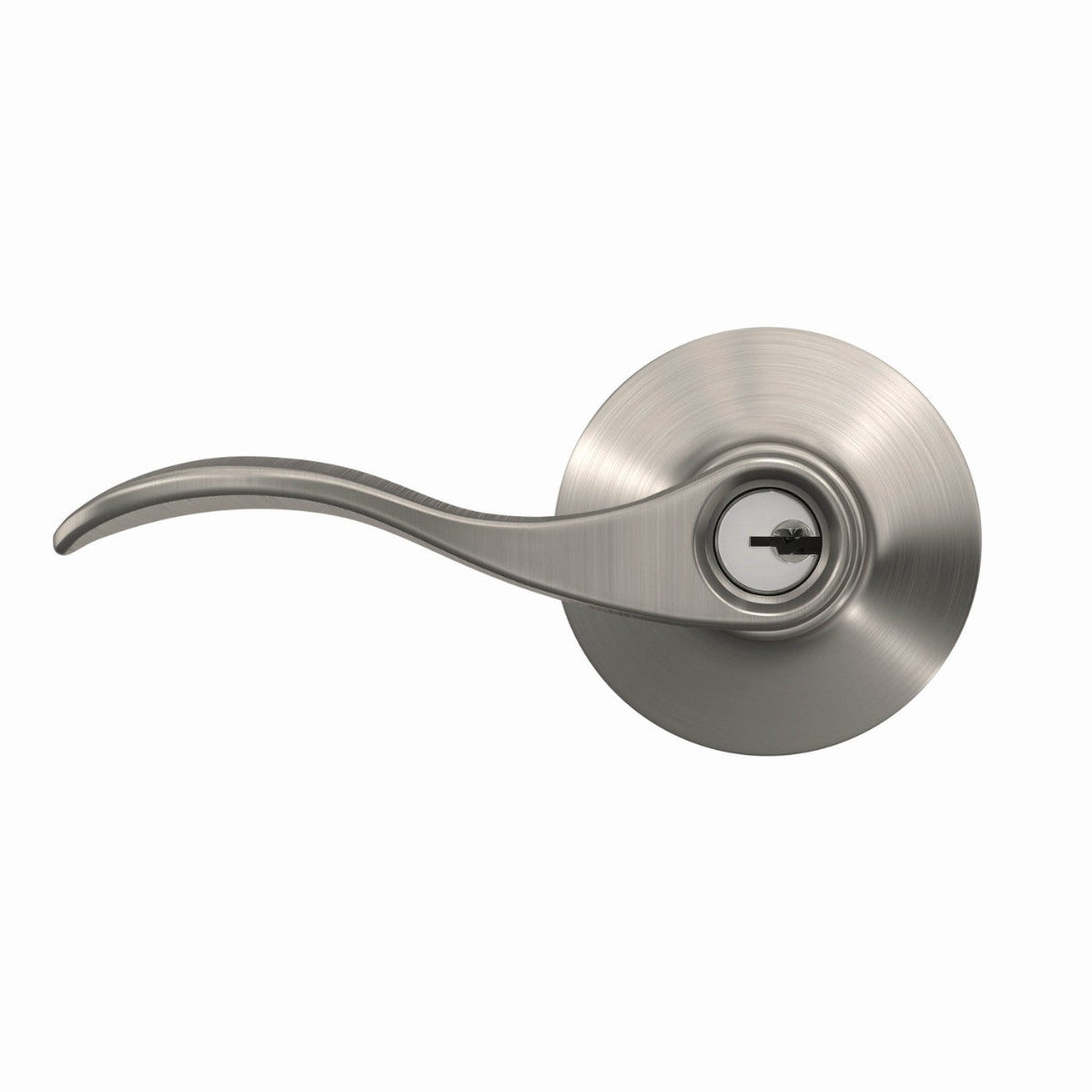 Schlage Accent Matte Black Keyed Entry Door Lever