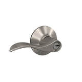 Schlage Accent Matte Black Keyed Entry Door Lever