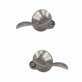 Schlage Accent Matte Black Keyed Entry Lever, ANSI Grade 2, K4 Keyway, Fits 1-3/4 in. Doors