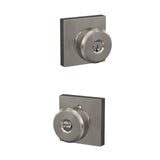 Schlage Custom Bowery Keyed Entry Door Knob, Matte Black