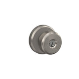 Schlage Bowery Matte Black Keyed Entry Door Knob