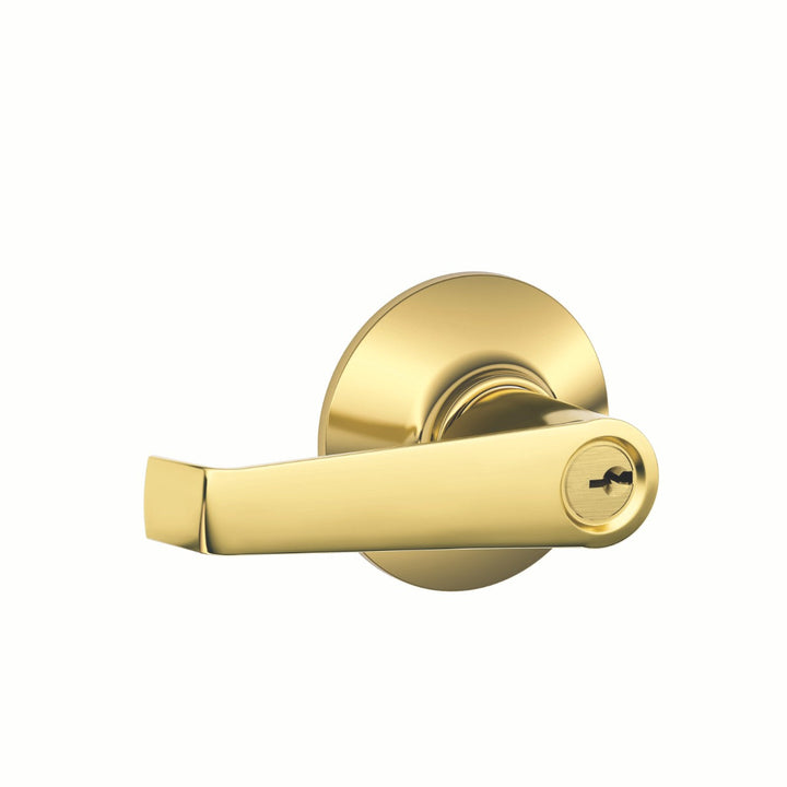 Schlage Elan Satin Nickel Light Commercial Keyed Entry Door Lever