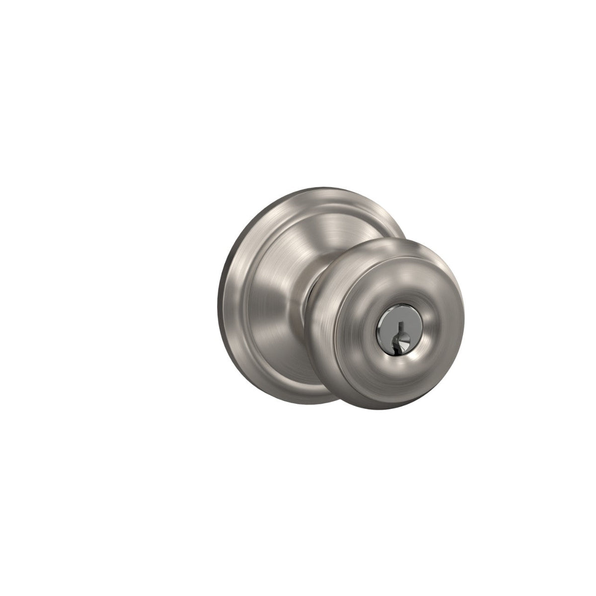 Schlage Georgian Keyed Entry Door Knob – Bright Brass