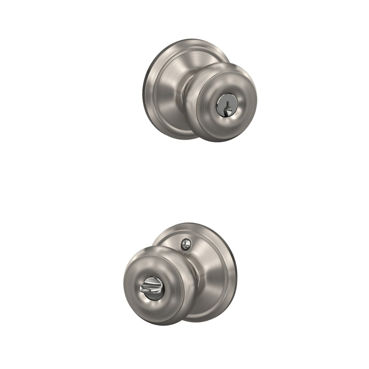 Schlage Georgian Satin Nickel Keyed Entry Door Knob