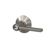 Schlage Custom Latitude Keyed Entry Door Lever, Matte Black