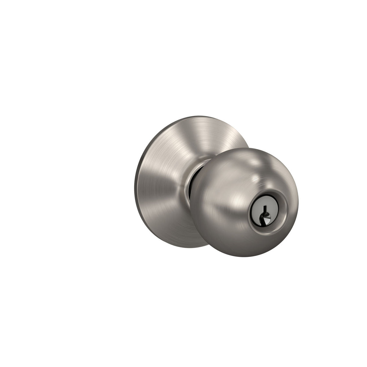Schlage Orbit Satin Chrome Commercial Keyed Entry Door Knob