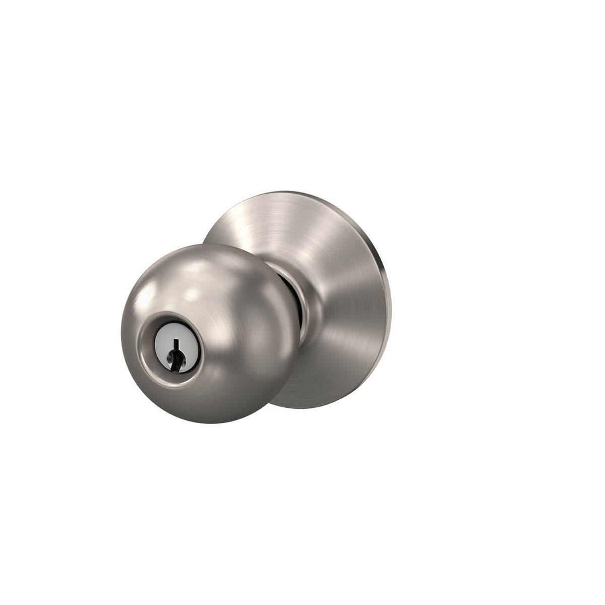 Schlage Orbit Satin Chrome Commercial Keyed Entry Door Knob