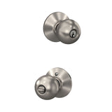 Schlage Orbit Satin Chrome Commercial Keyed Entry Door Knob