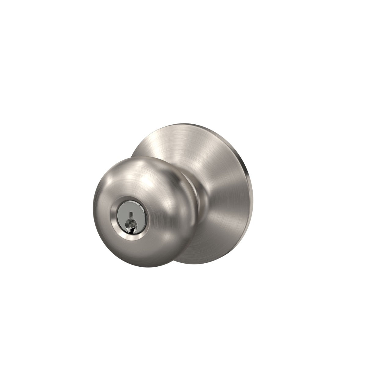 Schlage Plymouth Aged Bronze Entry Knob, ANSI Grade 2, KD4, Fits 1-3/4 in. Doors