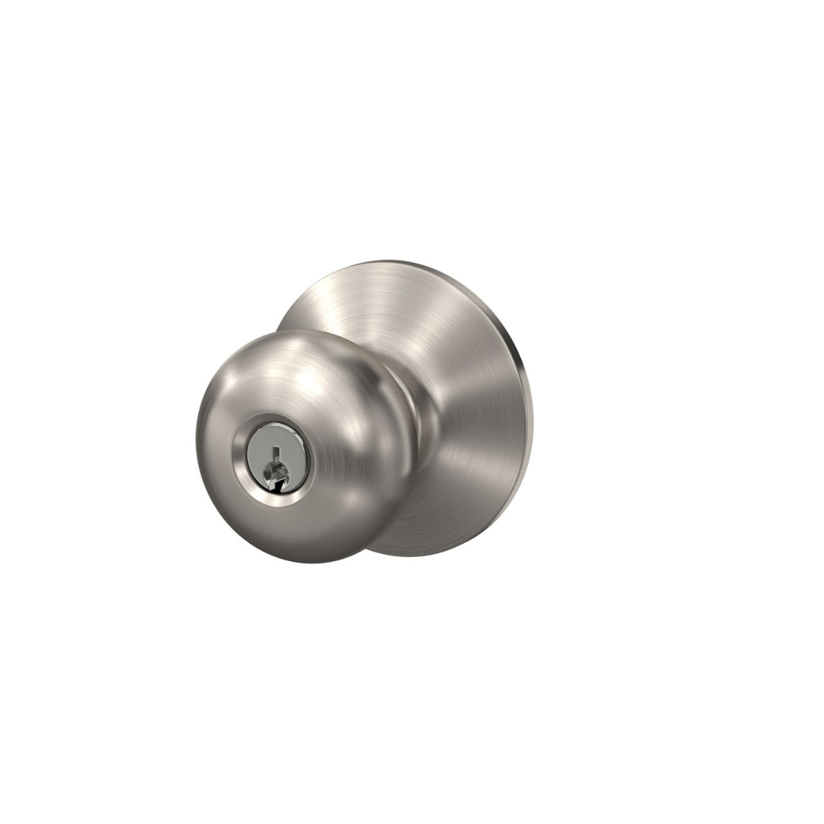 Schlage Plymouth Bright Brass Keyed Entry Door Knob