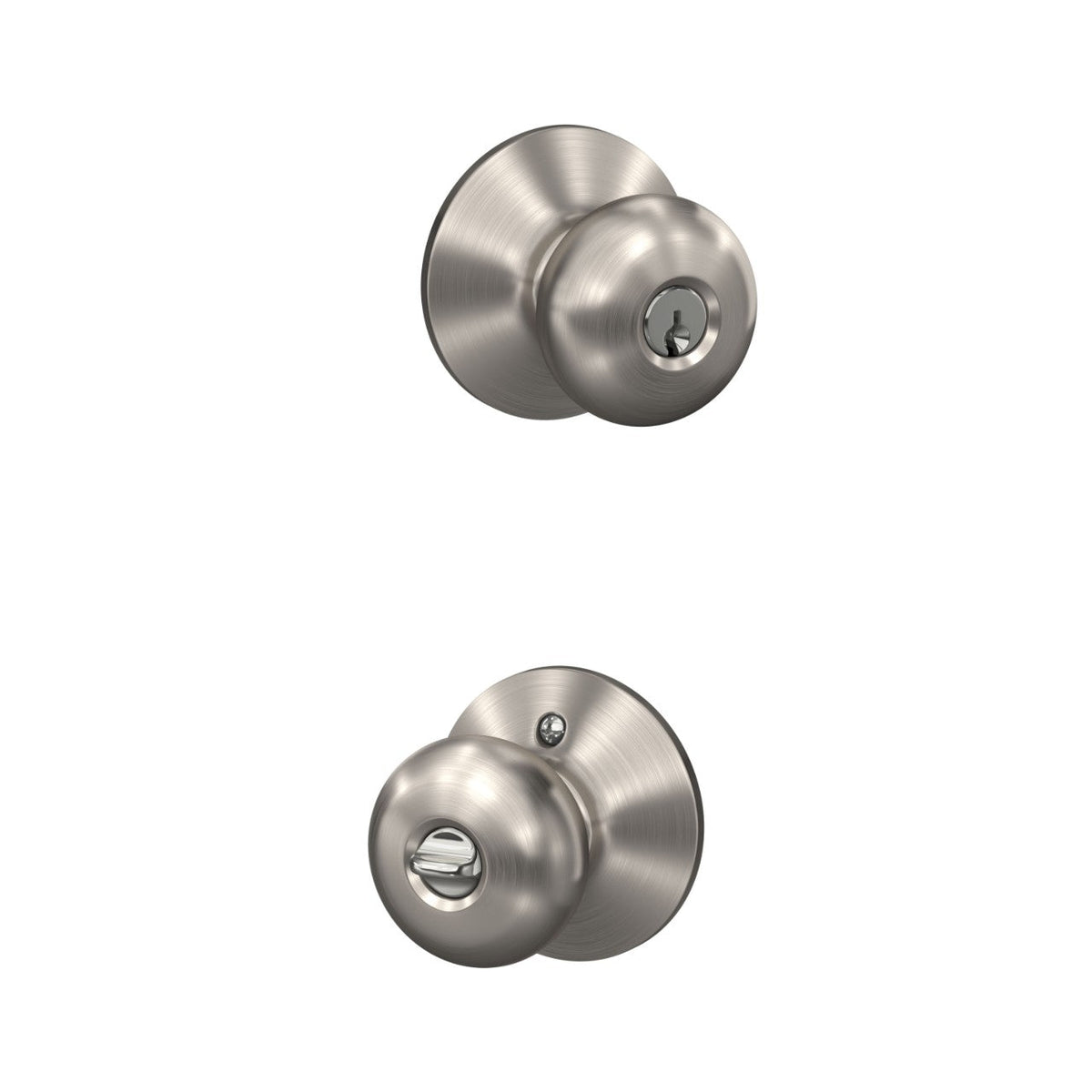 Schlage Plymouth Keyed Entry Door Knob – Matte Black